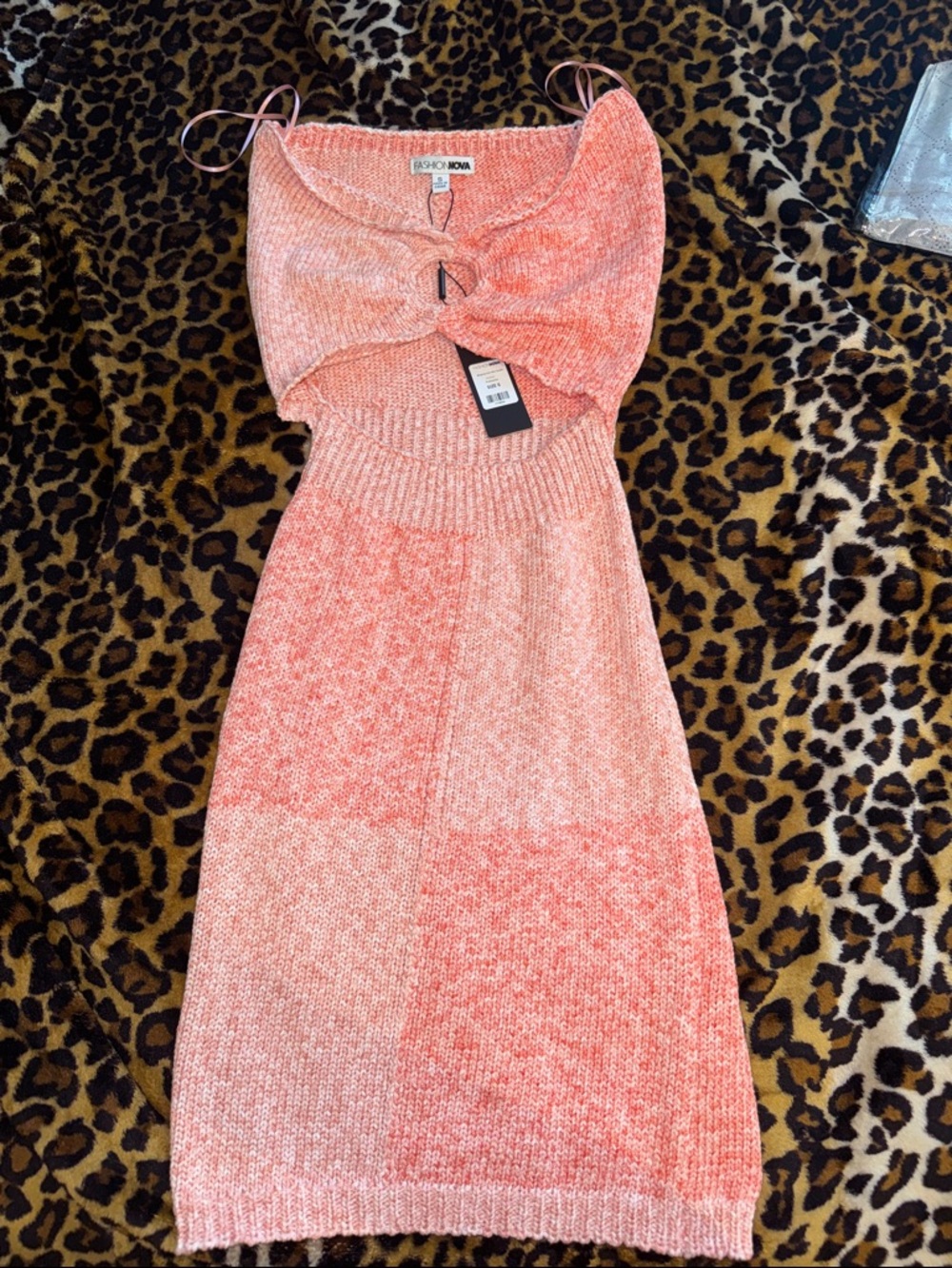 Fashion Nova Coral Peach dress